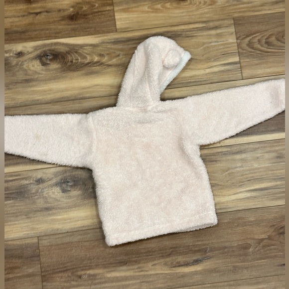Patagonia Baby Girl Furry Friends Zip Up Hoody Pink White Sz 2T - Picture 6 of 9